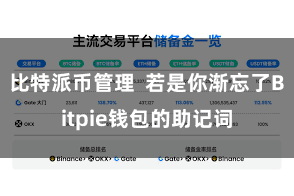 比特派币管理 若是你渐忘了Bitpie钱包的助记词